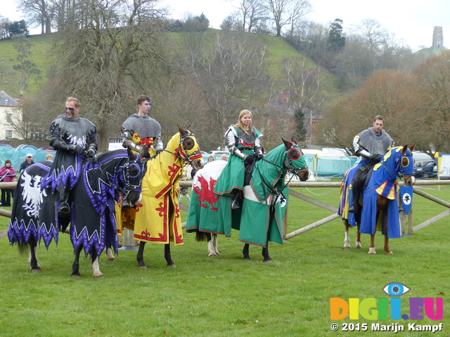 FZ013194 Knights below Glastonbury Tor